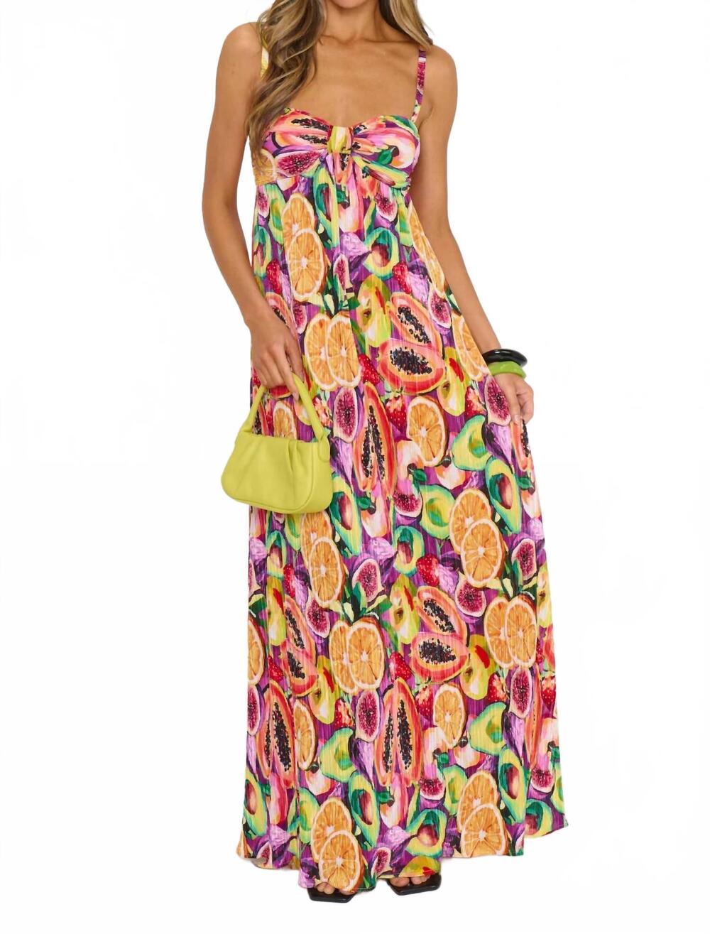 NEW SHOW ME YOUR MUMU kaya maxi dress in fruit slices